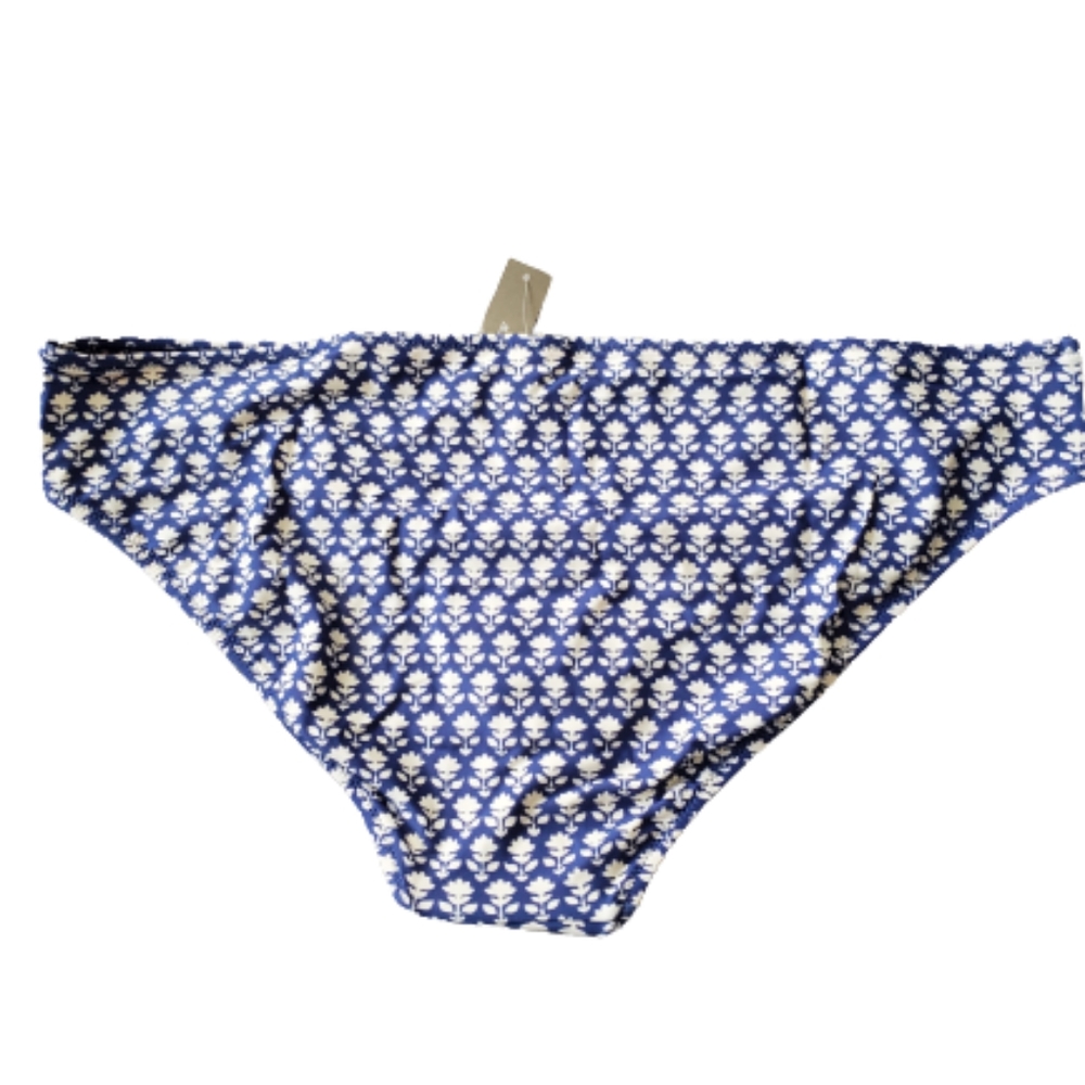 J.Crew plus floral mid rise full coverage hipster bikini bottoms, 3XL, b… - Picture 5 of 9